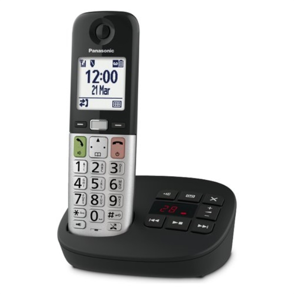 Cordless Panasonic KX TGU430EXB Black e Silver
