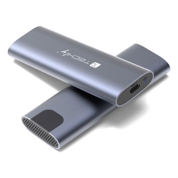 Box esterno hard disk Techly I CASE USB31C NVME2 USB 3.2 NVMe Grey