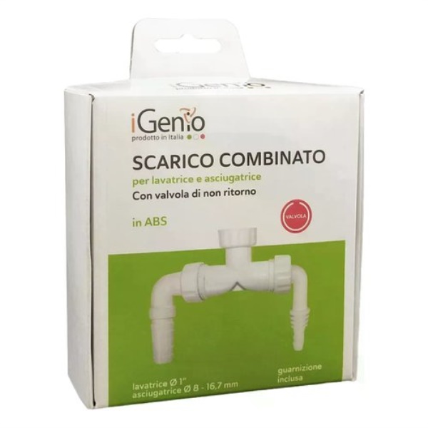 Raccordo idraulico Igenio 933 Valvole anti ritorno Bianco