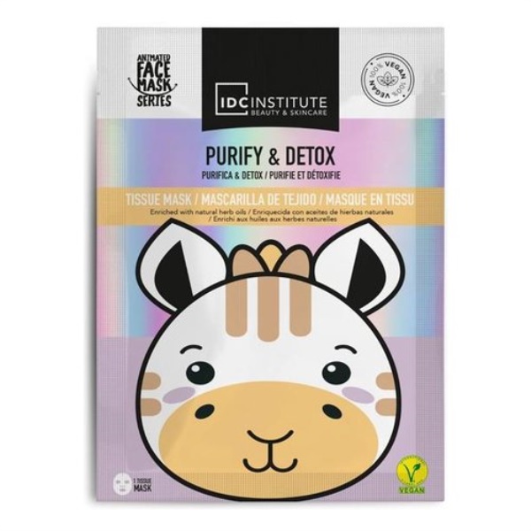 Maschera bellezza Idc Institute Giraffa Viso In Tessuto Ad Azione Puri