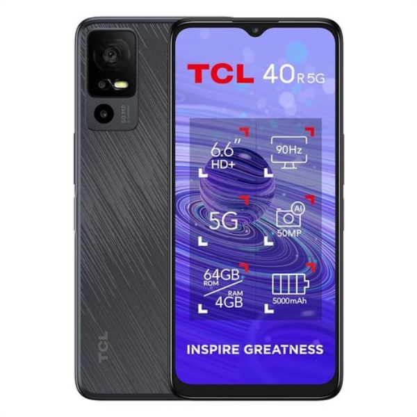 Smartphone Tcl 40R Starlight black