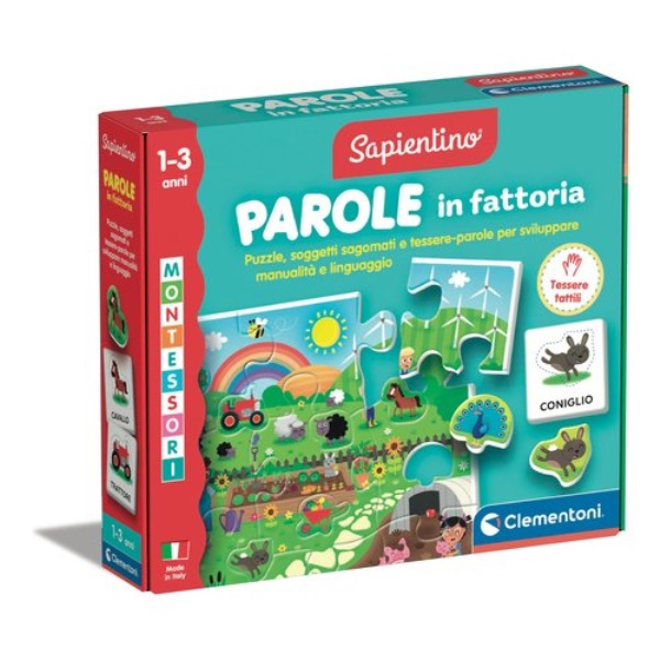 Gioco educativo Clementoni 16864 SAPIENTINO BABY MONTESSORI Parole in 