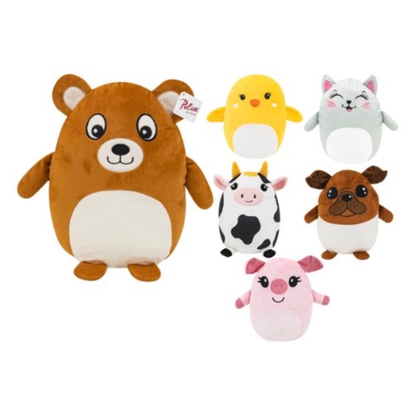 Peluche Globo 83415 PELUX Cuscino Animale Assortito