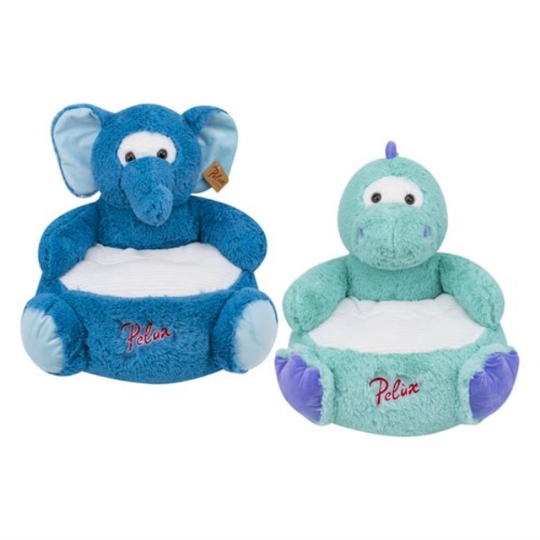Peluche Globo 83339 PELUX Poltrona Elefante/Dino Assortito