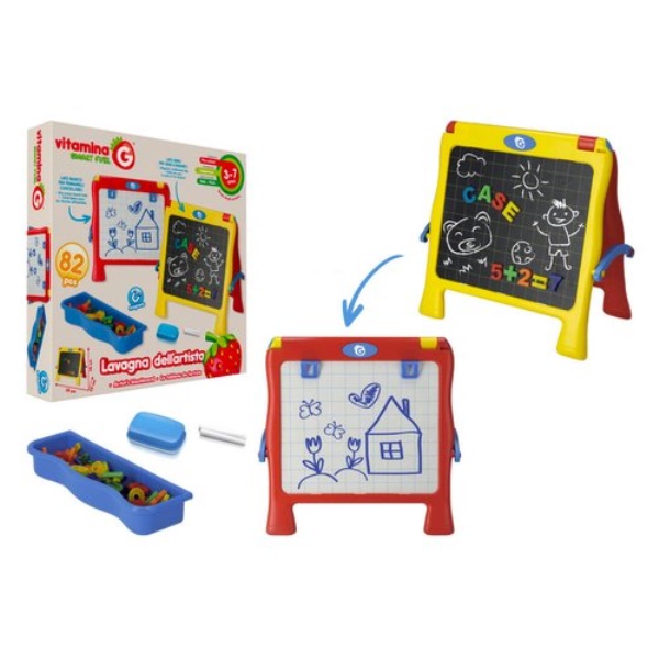 Gioco lavagna Globo 05596 VITAMINA G Magnetica 2 in 1 con accessori e 