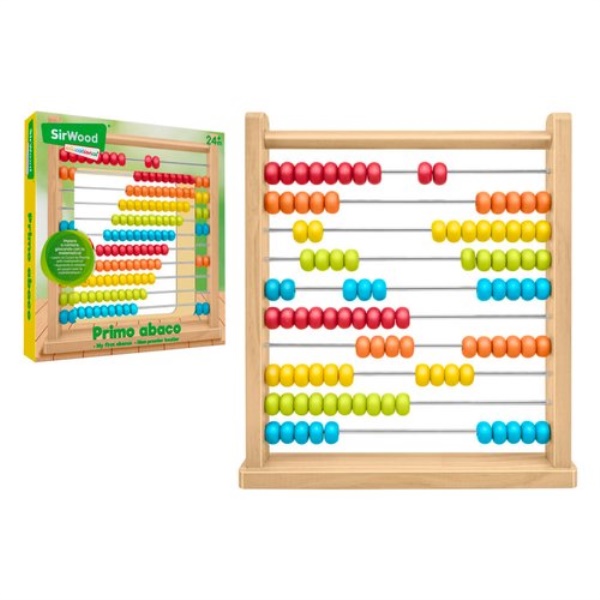 Gioco prima infanzia Globo 42399 SIR WOOD Pallottoliere in legno Primo