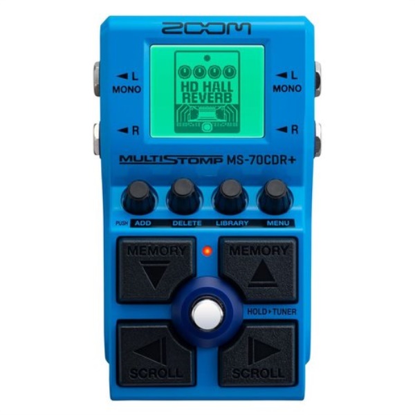 Multieffetto chitarra Zoom MULTISTOMP MS 70CDR+ Blue