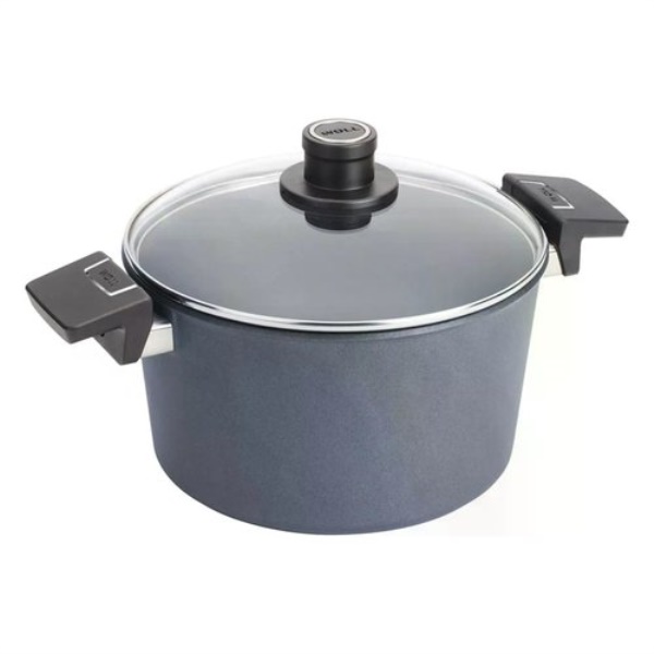 Pentola Woll WLL124DPIL DIAMOND LITE con coperchio Grigio ghisa