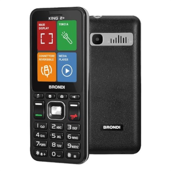 Cellulare Brondi 10281090 KING 2+ Dual Sim Black