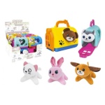 Globo - Peluche Globo 41979 W’TOY Cucciolo con trasportino da viaggio Assortit