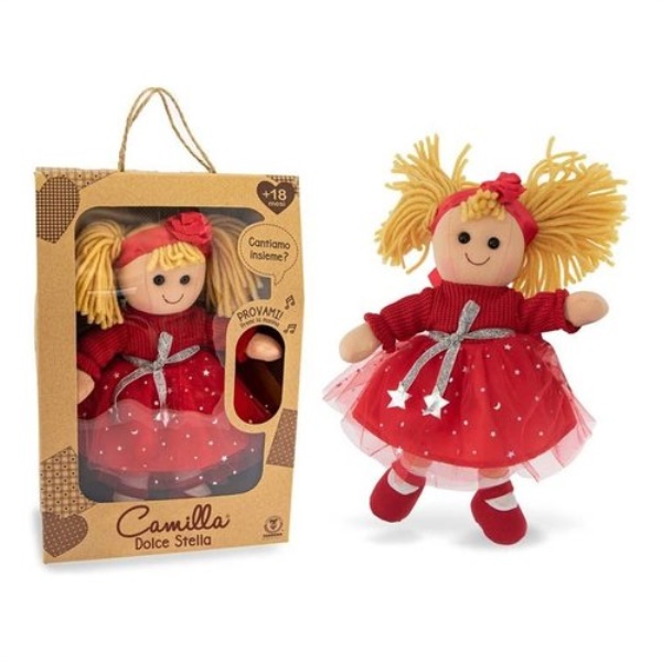 Bambola Teorema 68002 CAMILLA Dolce Stella Invernale in pezza con voce
