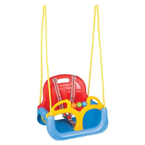 Sedile altalena Pilsan 7744 SR 3 in 1 modulabile con corde Rosso e Blu