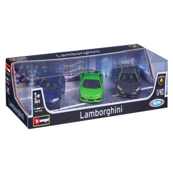 Set auto modelli Bburago 18 30432 LAMBORGHINI
