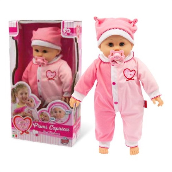 Bambola Grandi Giochi AMR18000 AMORE MIO Primi Capricci Rosa