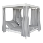 Amicasa - Lettino prendisole Amicasa LY L 105 TROPEA Double Bianco