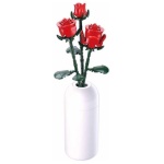 Costruzioni Sluban M38 B1101 04 PLEYERID Rose Rosse con vaso