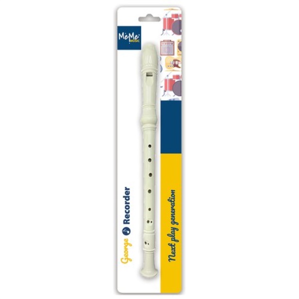 Flauto giocattolo MeMe Music 100018 RECORDER tipo dolce George Beige