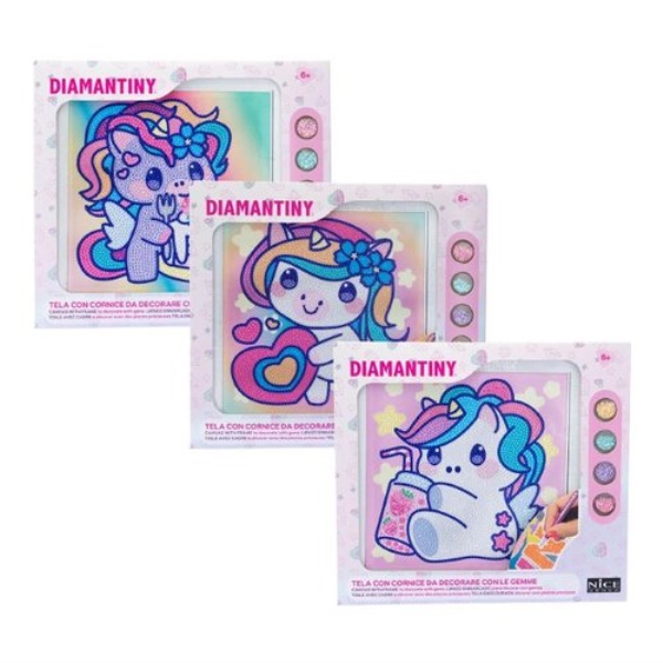 Creativo Nice 90035 DIAMANTINY Kawaii Unicor quadretto mosaico Assorti