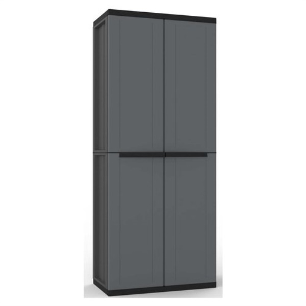 Armadio plastica Terry 1003199 J BASE 268 Grigio sky e Nero