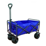 Carrello spiaggia Amicasa Telescopico ruote larghe portata 80 kg Nero 