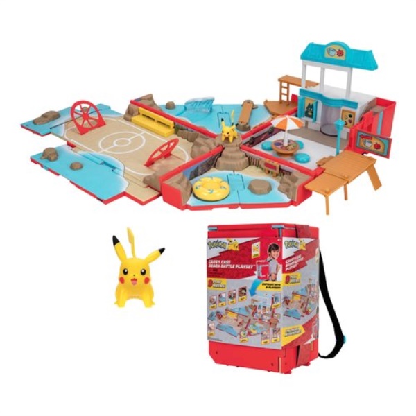 Playset bambola Rei Toys PK182000 POKÉMON Playset Arena Battle Beach c