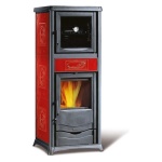 Nordica - Stufa legna Nordica 7112390 ROSSELLA PLUS FORNO 5.0 Bordeaux