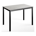 Living Design - Tavolo Living Design 52LUX110 0707M8M8 LUX Nero opaco e Stucco bianco