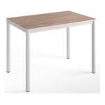 Living Design - Tavolo Living Design 52LUX110 0606MGMG LUX Bianco opaco e Noce stelvio