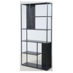 Amicasa - Scaffale arredo Amicasa KUNDUR Nero