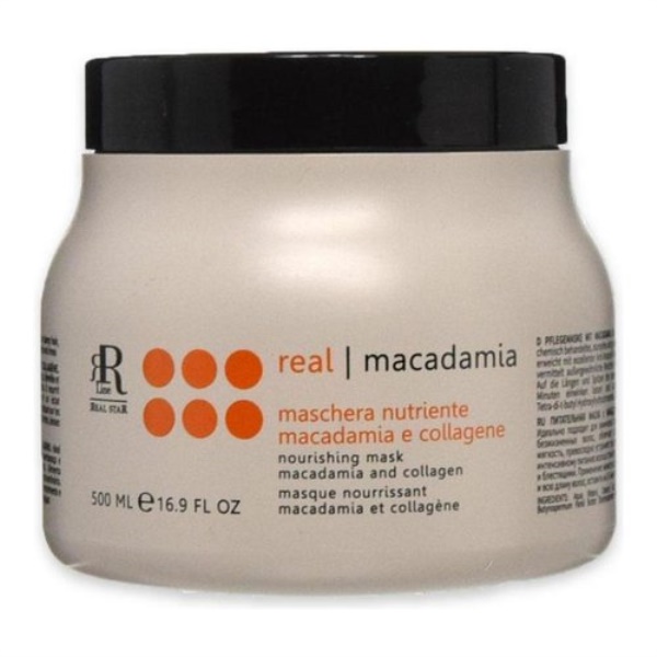 Real Macadamia Maschera Nutriente con Collagene 500 ml RR Line