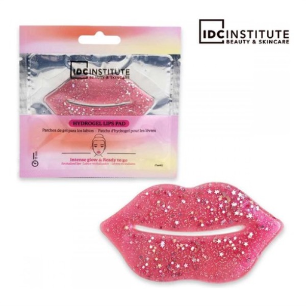 Maschera bellezza Idc Institute Glitter Lip Pads Pink 1 Pezzo