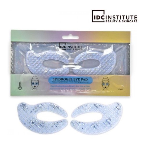 Maschera bellezza Idc Institute C Shaped Glitter Eye Pads Blue 1 Paio