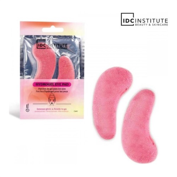 Maschera bellezza Idc Institute Glitter Eye Pads Pink 1 Paio