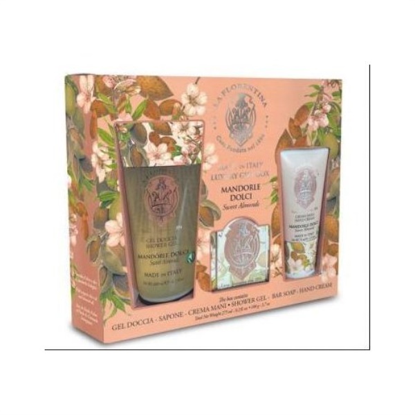 Set bagno La Florentina Mandorle Dolce Confezione Regalo -
