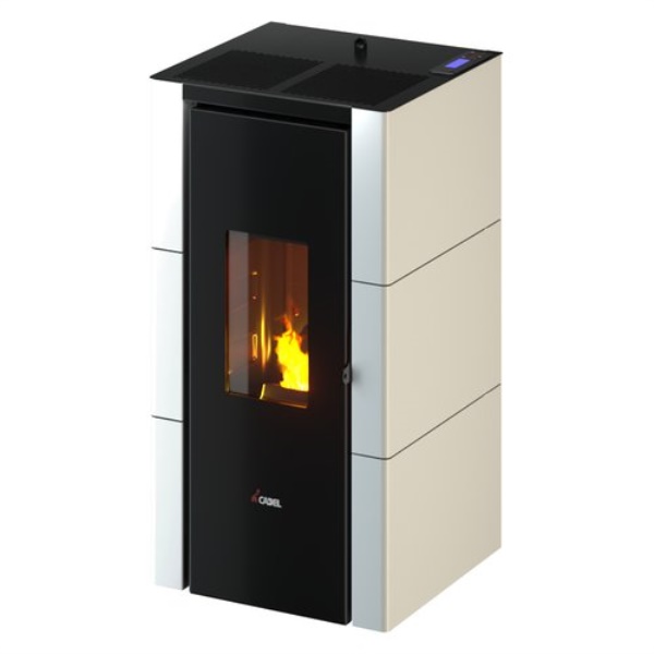 Stufa pellet Cadel 7024017 CRISTAL 7 T2 White