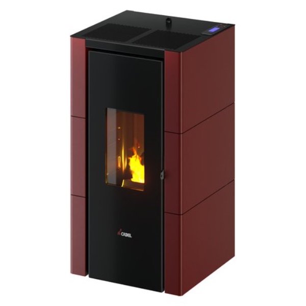 Stufa pellet Cadel 7024018 CRISTAL 7 T2 Red