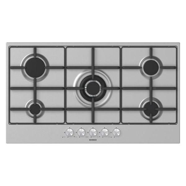 Piano cottura gas Schock STS955IX SILVER PC90 AV Inox