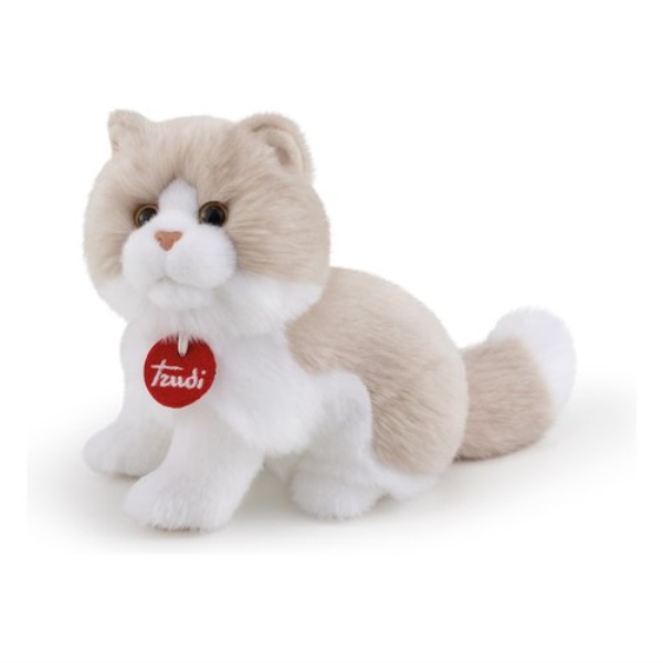 Peluche Trudi 21036 CLASSIC Gatto Giada Beige e Bianco