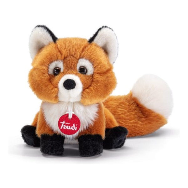 Peluche Trudi 24265 CLASSIC Volpe Vicky Marrone, Nero e Bianco