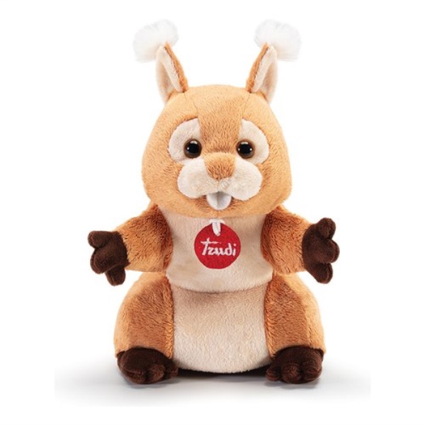 Peluche Trudi 29625 PUPPETS Marionetta Scoiattolo Marrone e Beige