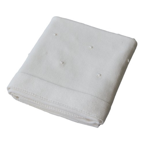 Coperta carrozzina Italbaby 020 2200 05 MORBIDO POIS maglia Bianco