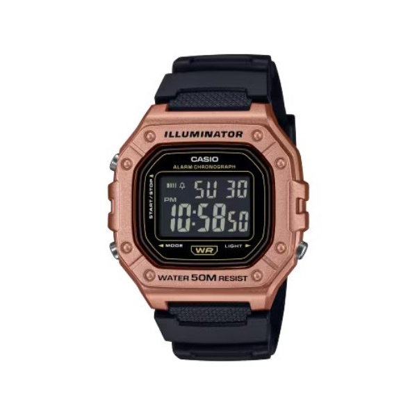 Orologio Casio W 218HM 5BVEF Black e Bronze