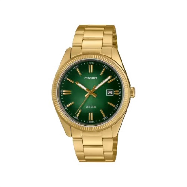 Orologio Casio MTP 1302PGC 3AVEF STANDARD Gold e Green