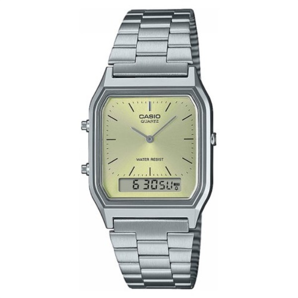 Orologio Casio AQ 230A 9AMQYES VINTAGE Silver e Yellow
