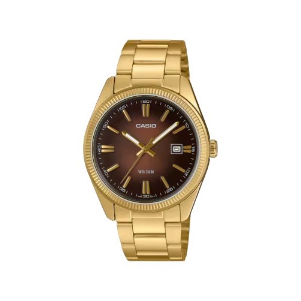 Orologio Casio MTP 1302PGC 5AVEF STANDARD Gold e Brown