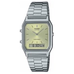 CASIO - Orologio Casio AQ 230A 9AMQYES VINTAGE Silver e Yellow