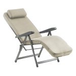 Metal F.A.R. - Sedia sdraio con poggiapiedi Metal F.A.R. PAR79N PARADISO Sabbia