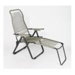 Metal F.A.R. - Sedia sdraio con poggiapiedi Metal F.A.R. 5CORDOPES CORDONATA Tortora