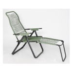 Metal F.A.R. - Sedia sdraio con poggiapiedi Metal F.A.R. 5CORDOPES CORDONATA Verde sa