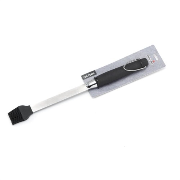 Pennello cucina Ompagrill PE470 EXPERT silicone per barbecue Cromo e N